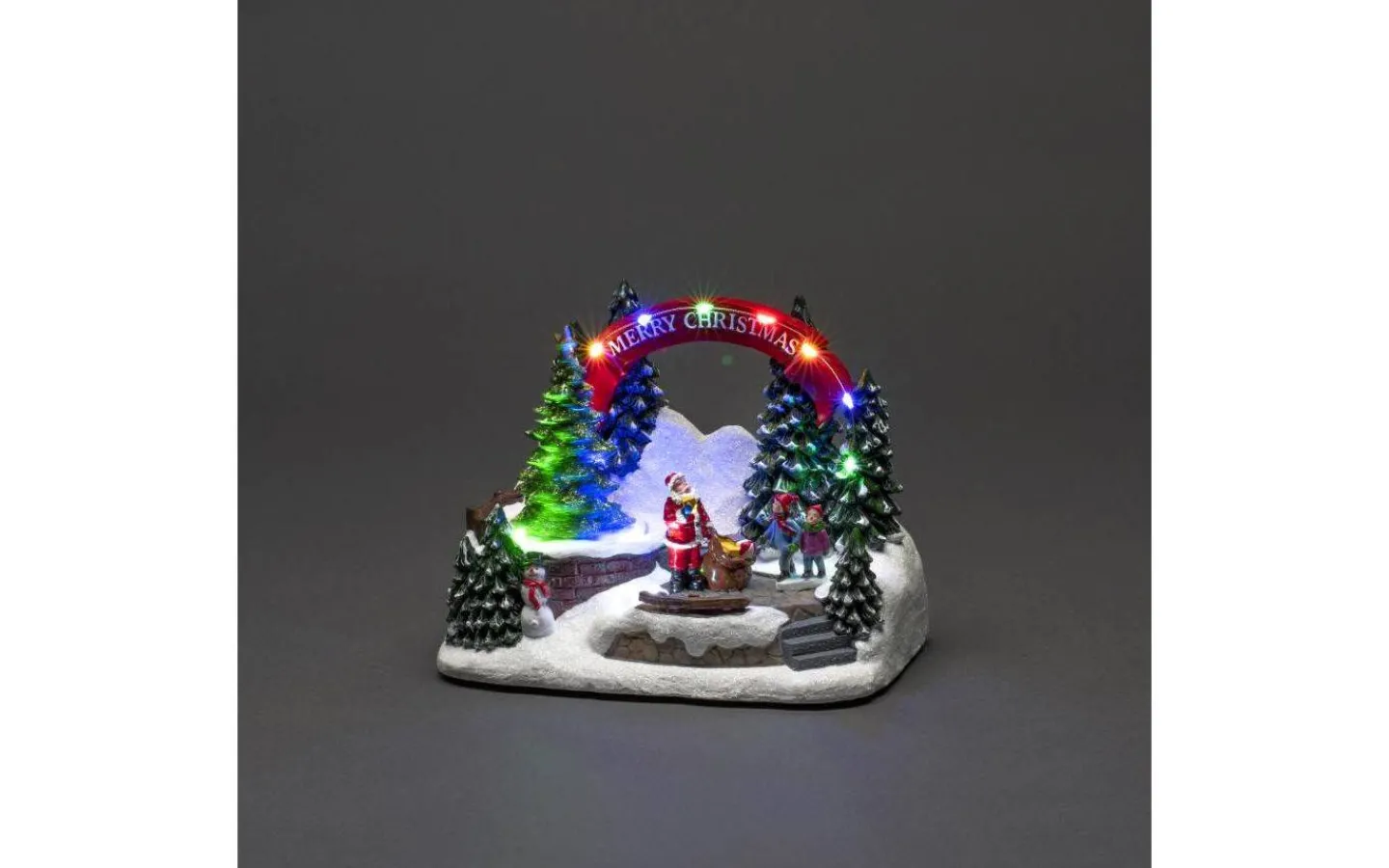 Julbyar Och Figurer<Konstsmide Cozyland Batteridriven Mekanisk Juldekoration Tomte&Barn