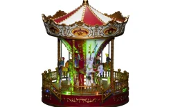 Julbyar Och Figurer<Konstsmide Cozyland Batteridriven Mekanisk Juldekoration Karusell