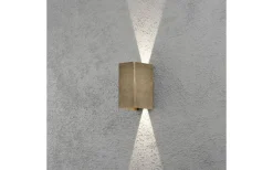 Cremona Vägglampa Justerbar LED 3000K 2x3W Mässing IP54