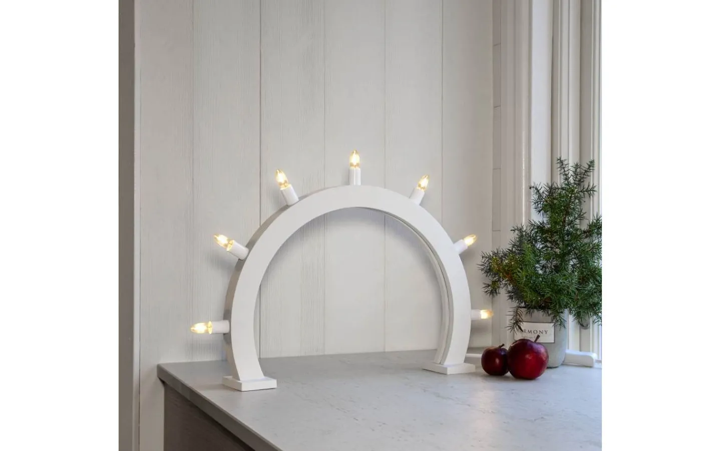 Visa Alla Adventsljusstakar|Adventsljusstakar 31-60 Cm<Star Trading Crisp Adventsljusstake 33cm Vit