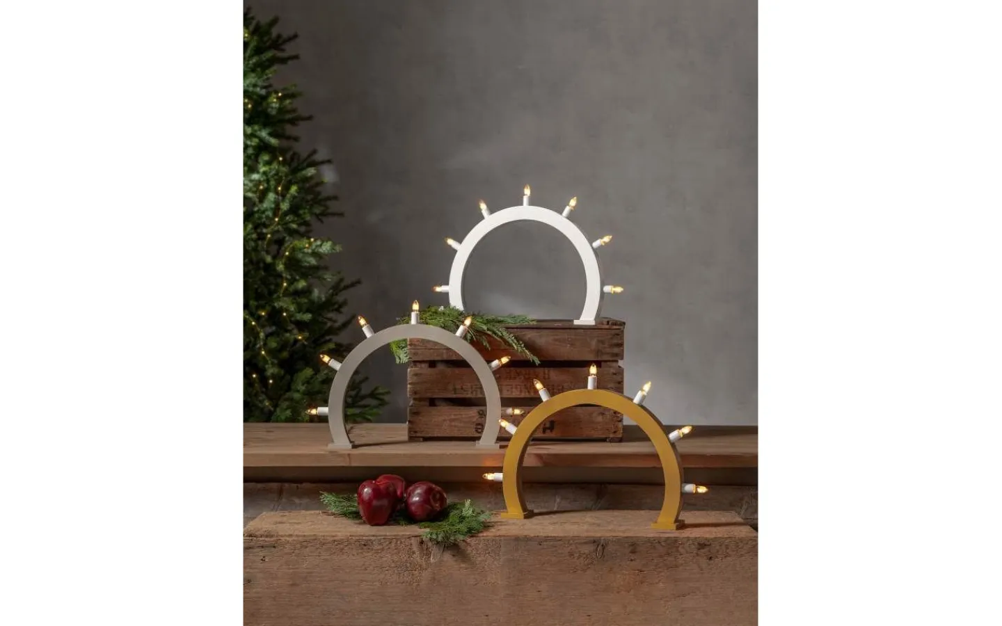 Visa Alla Adventsljusstakar|Adventsljusstakar 31-60 Cm<Star Trading Crisp Adventsljusstake 33cm Vit