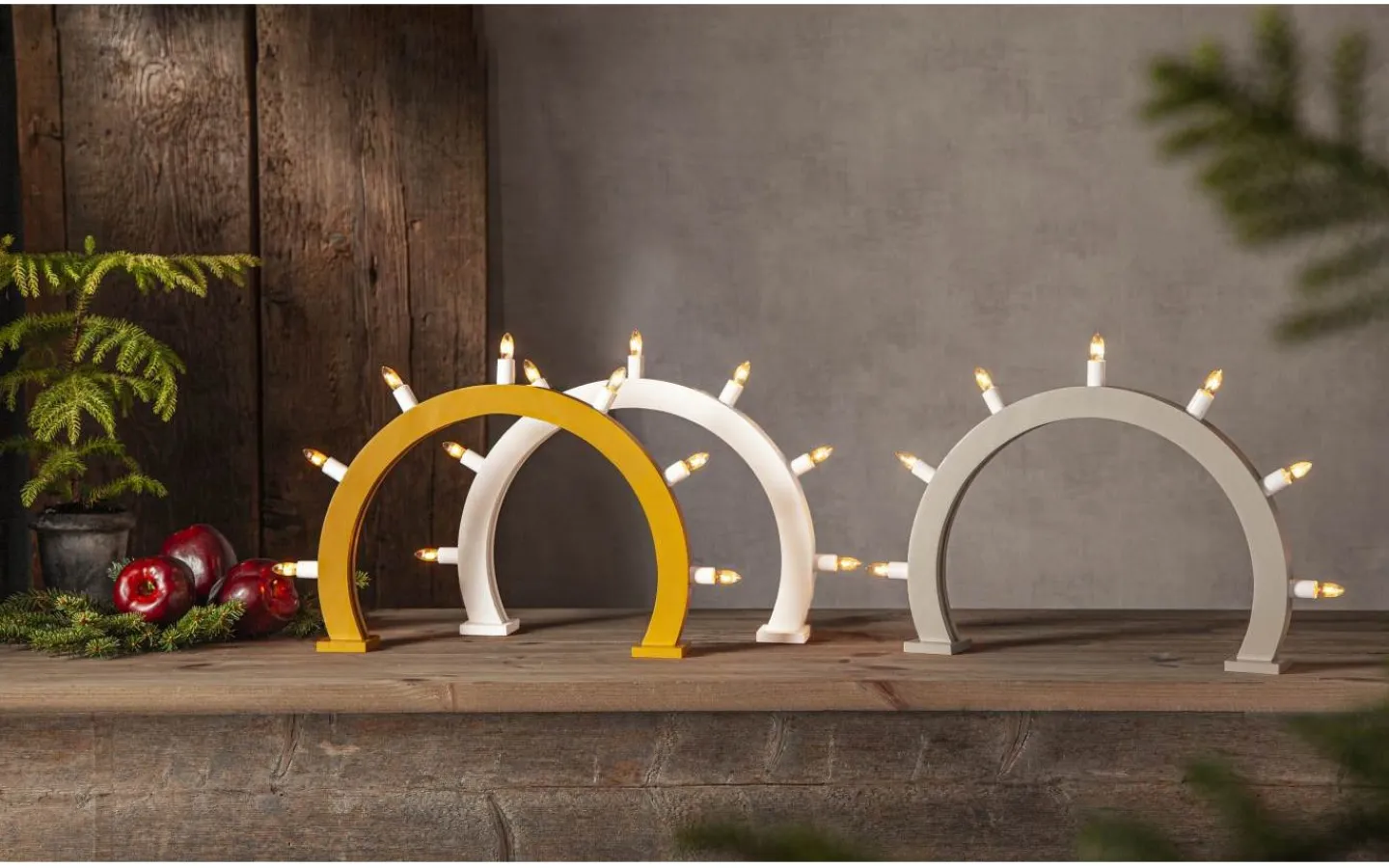 Visa Alla Adventsljusstakar|Adventsljusstakar 31-60 Cm<Star Trading Crisp Adventsljusstake 33cm Vit