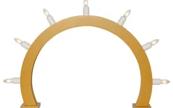 Visa Alla Adventsljusstakar|Adventsljusstakar 31-60 Cm<Star Trading Crisp Adventsljusstake 33cm Gul