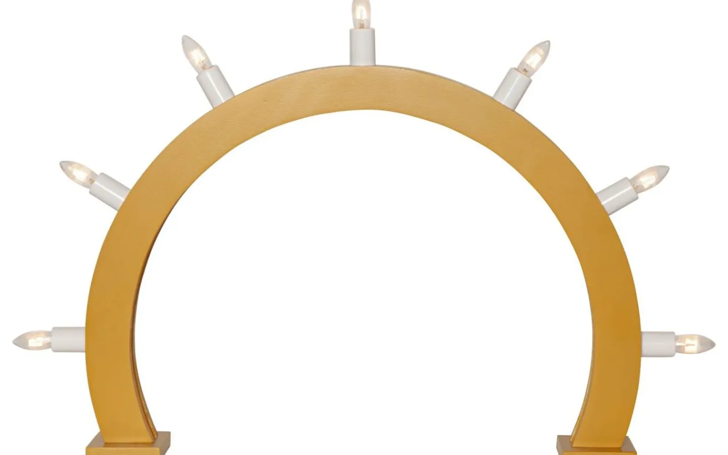 Visa Alla Adventsljusstakar|Adventsljusstakar 31-60 Cm<Star Trading Crisp Adventsljusstake 33cm Gul