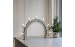 Visa Alla Adventsljusstakar|Adventsljusstakar 31-60 Cm<Star Trading Crisp Adventsljusstake 33cm Beige