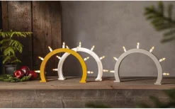 Visa Alla Adventsljusstakar|Adventsljusstakar 31-60 Cm<Star Trading Crisp Adventsljusstake 33cm Beige