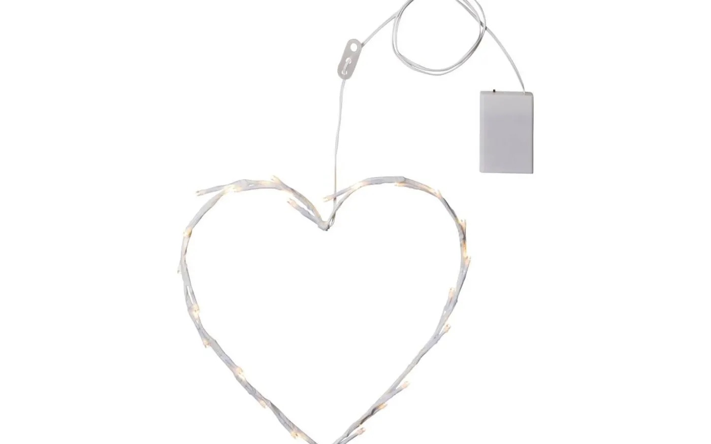 Crispy Heart Hängande Dekoration Vit