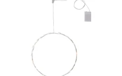 Batteri Julpynt Inomhus|Inomhusdekorationer Batteri<Star Trading Crispy Ring Hängande Dekoration Vit