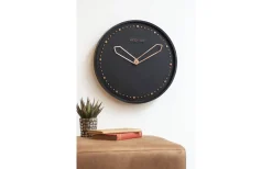 Väggklockor<NeXtime Cross Väggklocka Ø35cm Svart/Guld