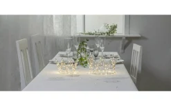 Crown Batteridriven Bordsdekoration 12cm Silver