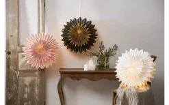 Exklusiva Pappersstjärnor|Visa Alla Julstjärnor<Star Trading Crystal Julstjärna 50cm Vit