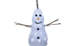 Star Trading Crystaline Snögubbe LED* Batteri Julpynt Inomhus