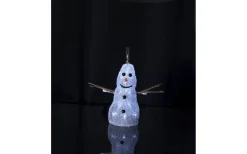 Star Trading Crystaline Snögubbe LED* Batteri Julpynt Inomhus