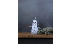 Star Trading Crystaline Snögubbe LED* Batteri Julpynt Inomhus