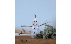 Star Trading Crystaline Snögubbe LED* Batteri Julpynt Inomhus