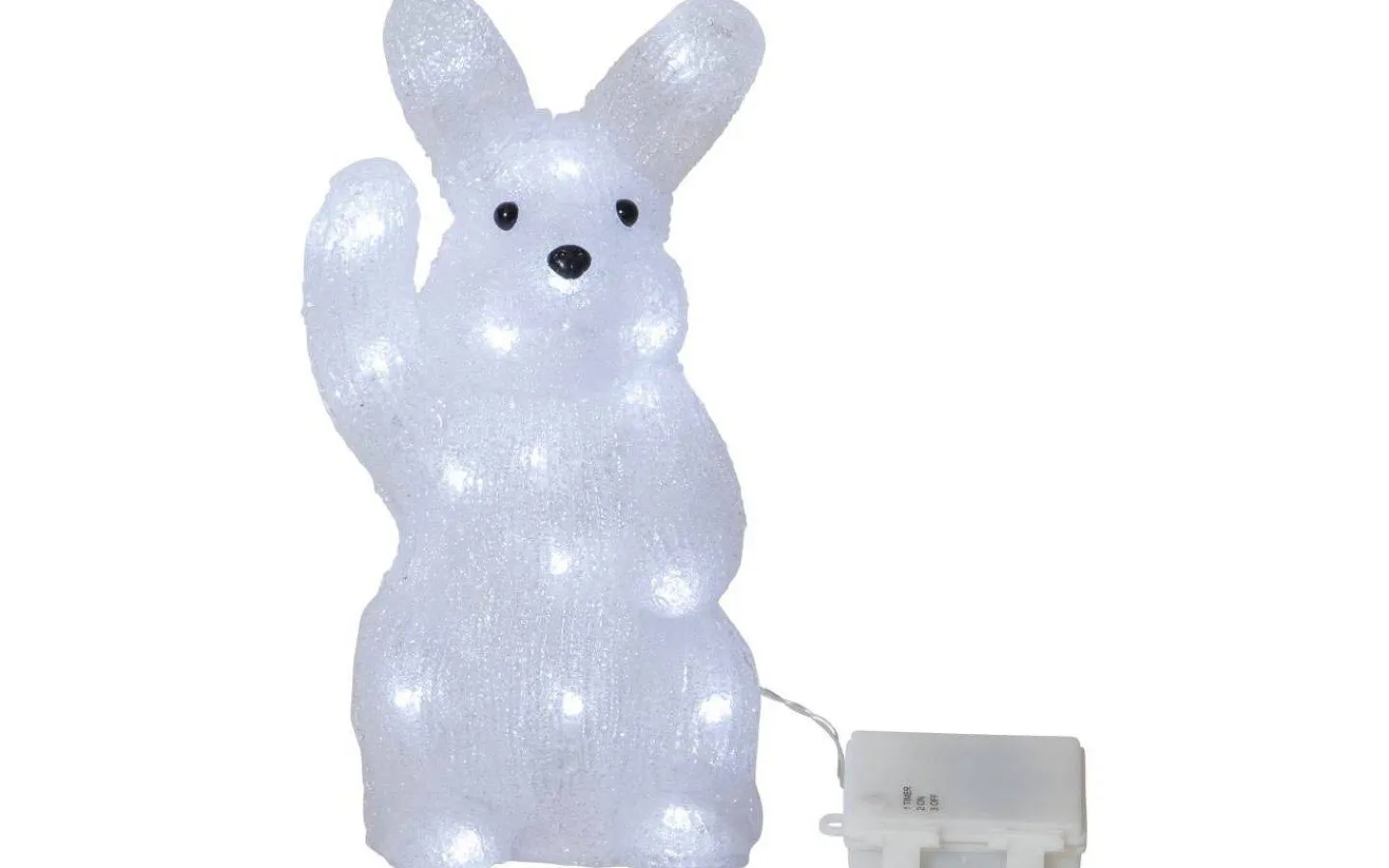 Batteri Julpynt Utomhus<Star Trading Crystalo Batteridriven Utomhusdekoration 29cm Vit IP44