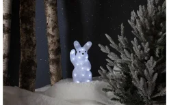 Batteri Julpynt Utomhus<Star Trading Crystalo Batteridriven Utomhusdekoration 29cm Vit IP44