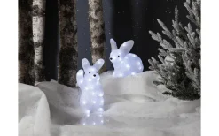 Star Trading Crystalo Batteridriven Utomhusdekoration 27cm Vit IP44* Batteri Julpynt Utomhus