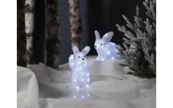 Star Trading Crystalo Batteridriven Utomhusdekoration 27cm Vit IP44* Batteri Julpynt Utomhus