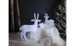 Star Trading Crystalo Batteridriven Utomhusdekoration 27cm Vit IP44* Batteri Julpynt Utomhus