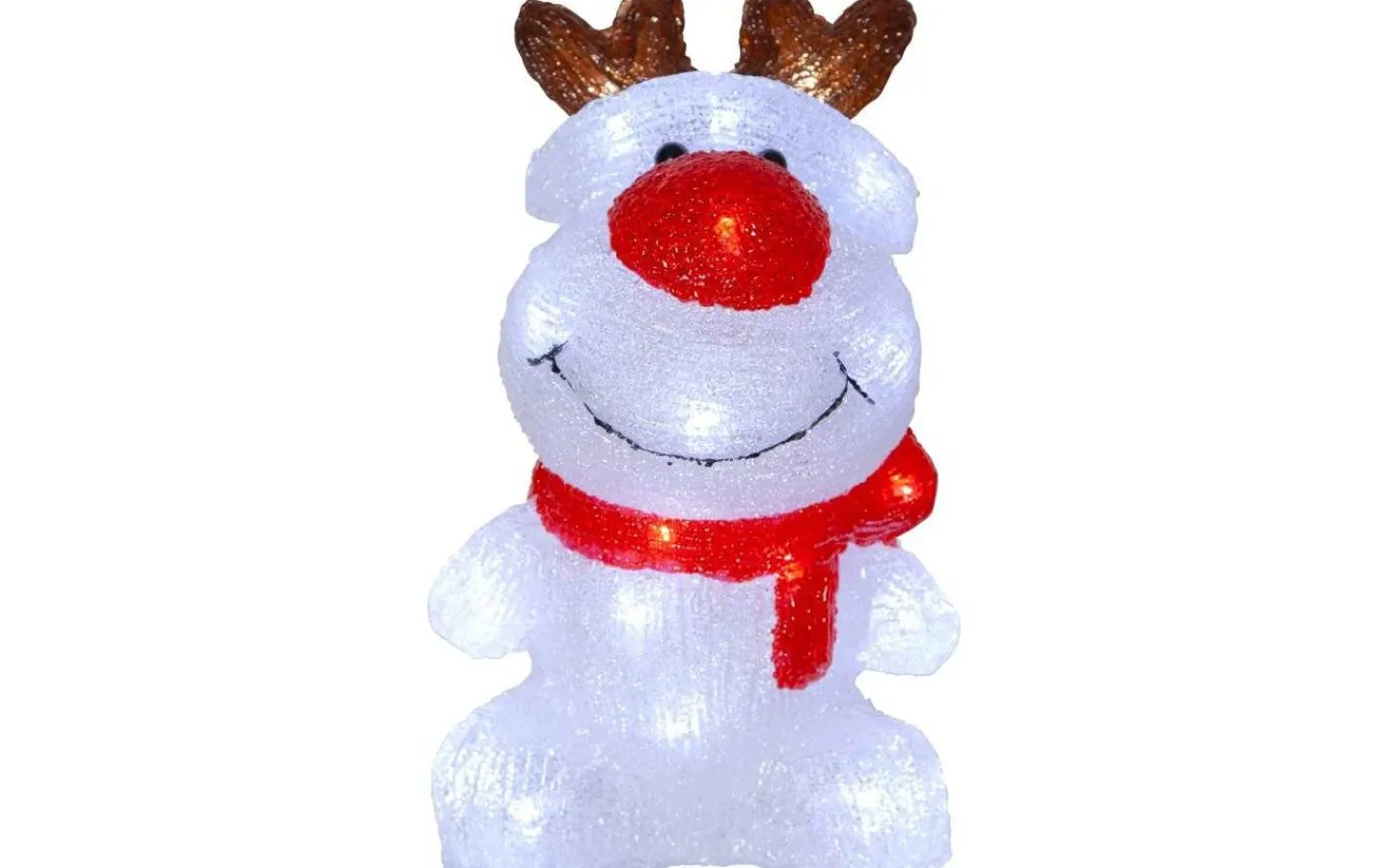 Julpynt Utomhus<Star Trading Crystalo Rudolf 28cm LED IP44