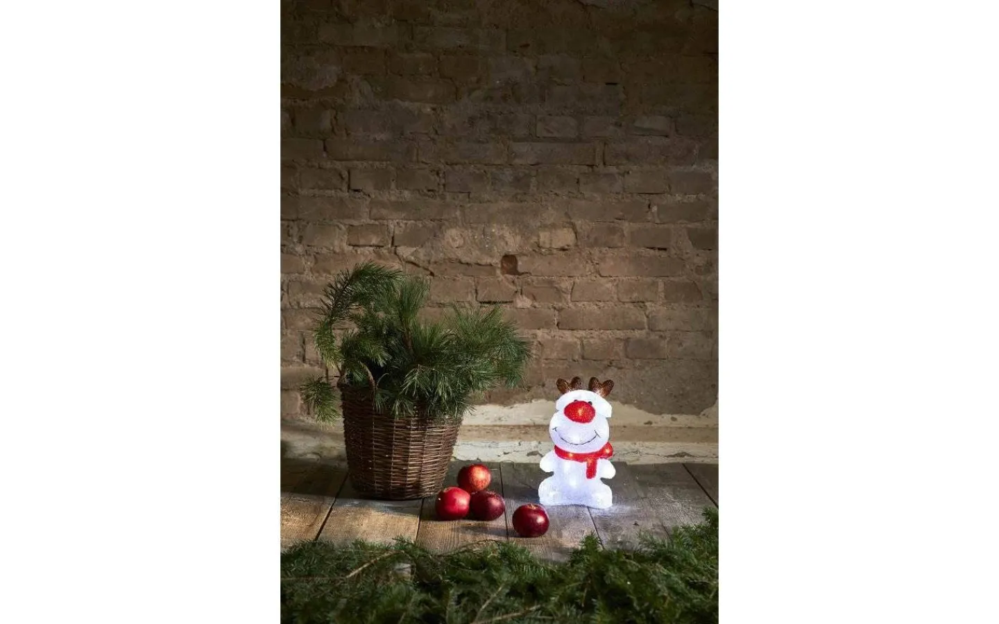 Julpynt Utomhus<Star Trading Crystalo Rudolf 28cm LED IP44