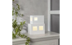 Bordslampor<Star Trading Cube Bordslampa E14 25cm Vit