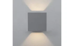 Hidealite Cube XL II Vägglampa LED 3000K 25W Grå IP65* Upp & Nedljus Lampor