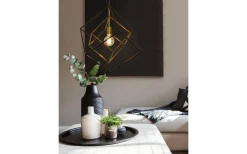 Cubes Taklampa 54cm Svart/Mässing