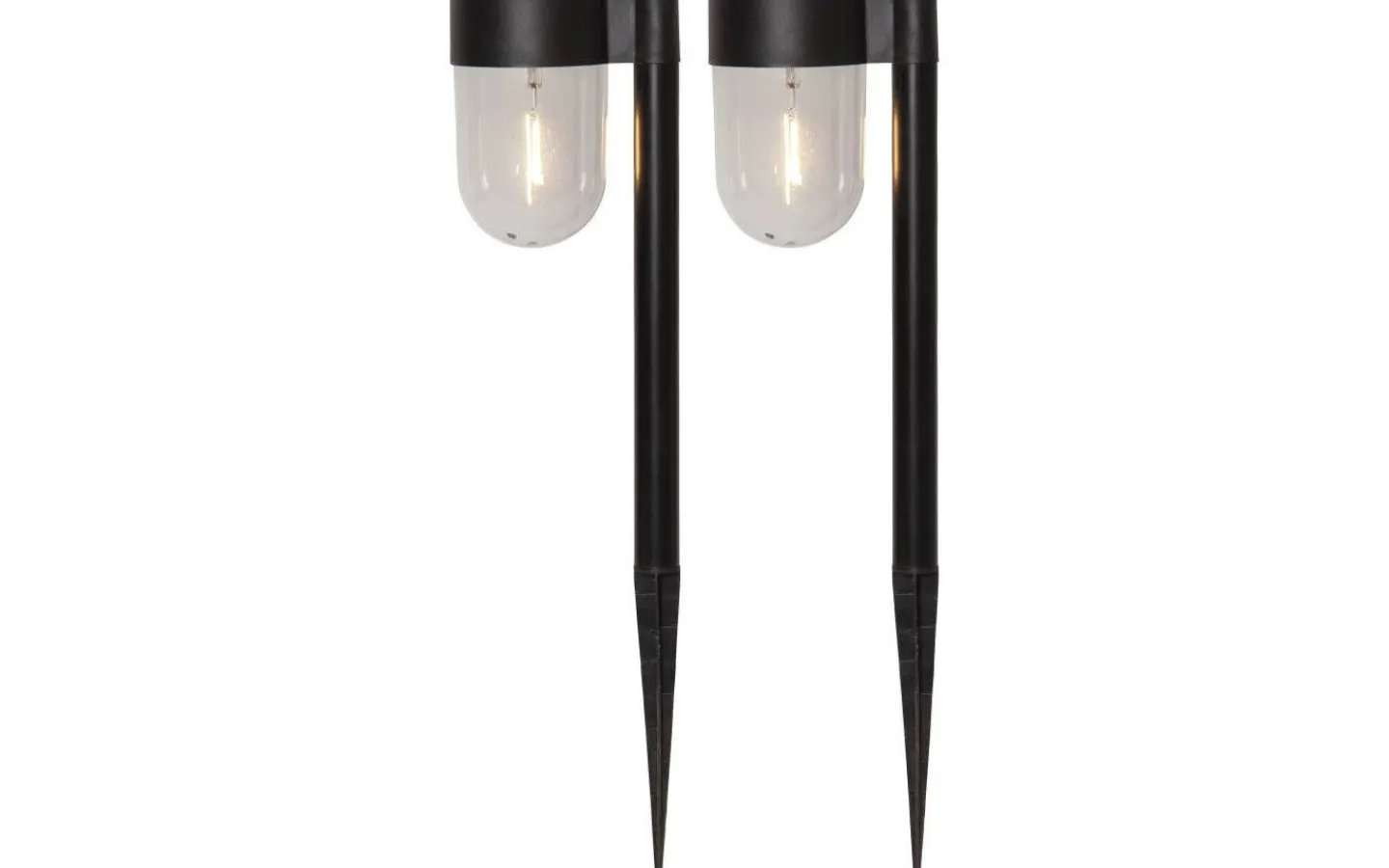 Solcellslampor Stig & Mark|Visa Alla Solcellslampor<Star Trading Cupola Solcellslampa Gångljus 2-Pack 30cm Svart