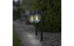 Solcellslampor Stig & Mark|Visa Alla Solcellslampor<Star Trading Cupola Solcellslampa Gångljus 2-Pack 30cm Svart