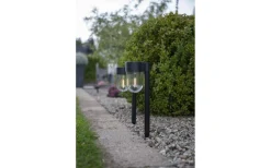 Solcellslampor Stig & Mark|Visa Alla Solcellslampor<Star Trading Cupola Solcellslampa Gångljus 2-Pack 30cm Svart