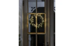 Kransar|Julpynt Inomhus<Konstsmide Curle Julkrans 30cm Varmvit LED Silver Inomhus