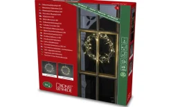 Kransar|Julpynt Inomhus<Konstsmide Curle Julkrans 30cm Varmvit LED Silver Inomhus