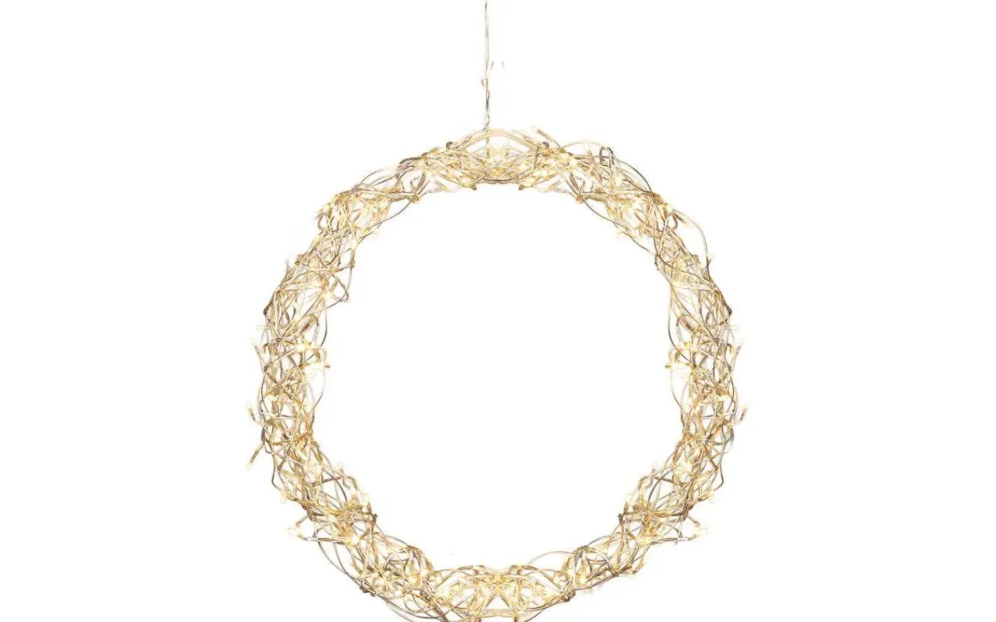 Star Trading Curly Krans 50cm LED Silver Inomhus* Kransar|Julpynt Inomhus