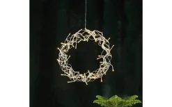 Curly Krans 30cm LED Silver Inomhus
