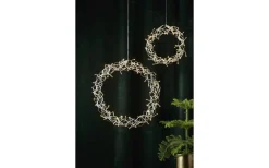 Curly Krans 30cm LED Silver Inomhus