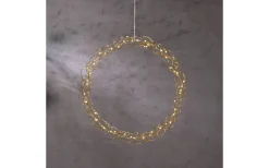 Inomhusdekorationer 230V<Star Trading Curly Krans Dew Drop LED 45cm Mässing