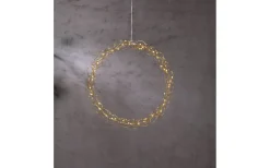 Inomhusdekorationer 230V<Star Trading Curly Krans Dew Drop LED 45cm Mässing