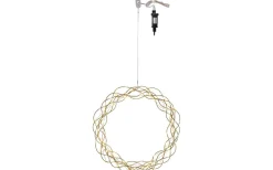 Curly Krans Dew Drop LED 30cm Mässing