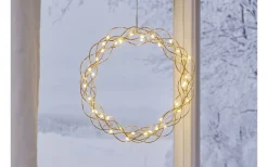 Curly Krans Dew Drop LED 30cm Mässing