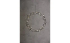 Curly Krans Dew Drop LED 48cm Svart Inomhus
