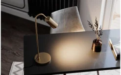 By Rydens Curve Bordslampa 50cm Matt Guld* Skrivbordslampor