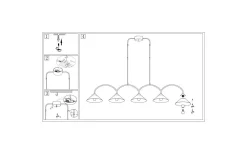 Globen Lighting Curve Taklampa 165cm Beige* Avlånga Taklampor