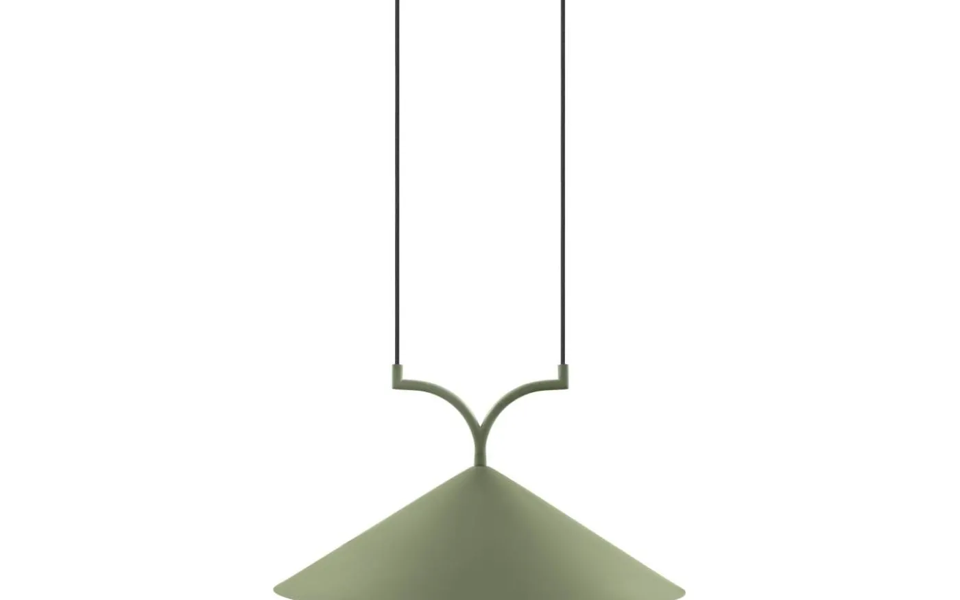 Curve Taklampa 50cm Grön