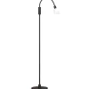 Herstal Cut Enkel Golvlampa 140cm Svart/Opalglas* Golvläslampor
