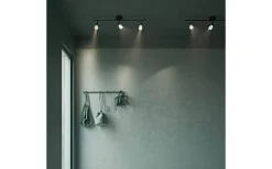 Avlånga Takspotlights|Takspot Med 3 Lampor<Herstal Cut Takspotlight 100cm Svart/Opalglas