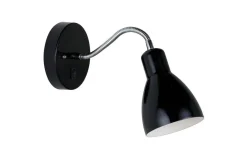 Sovrum|Läslampor<Nordlux Cyclone Vägglampa 37cm E14 Svart