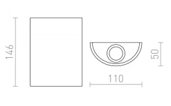 Rendl Daffy Vägglampa Vit LED 6W 3000K* Vardagsrum|Hall & Trappa