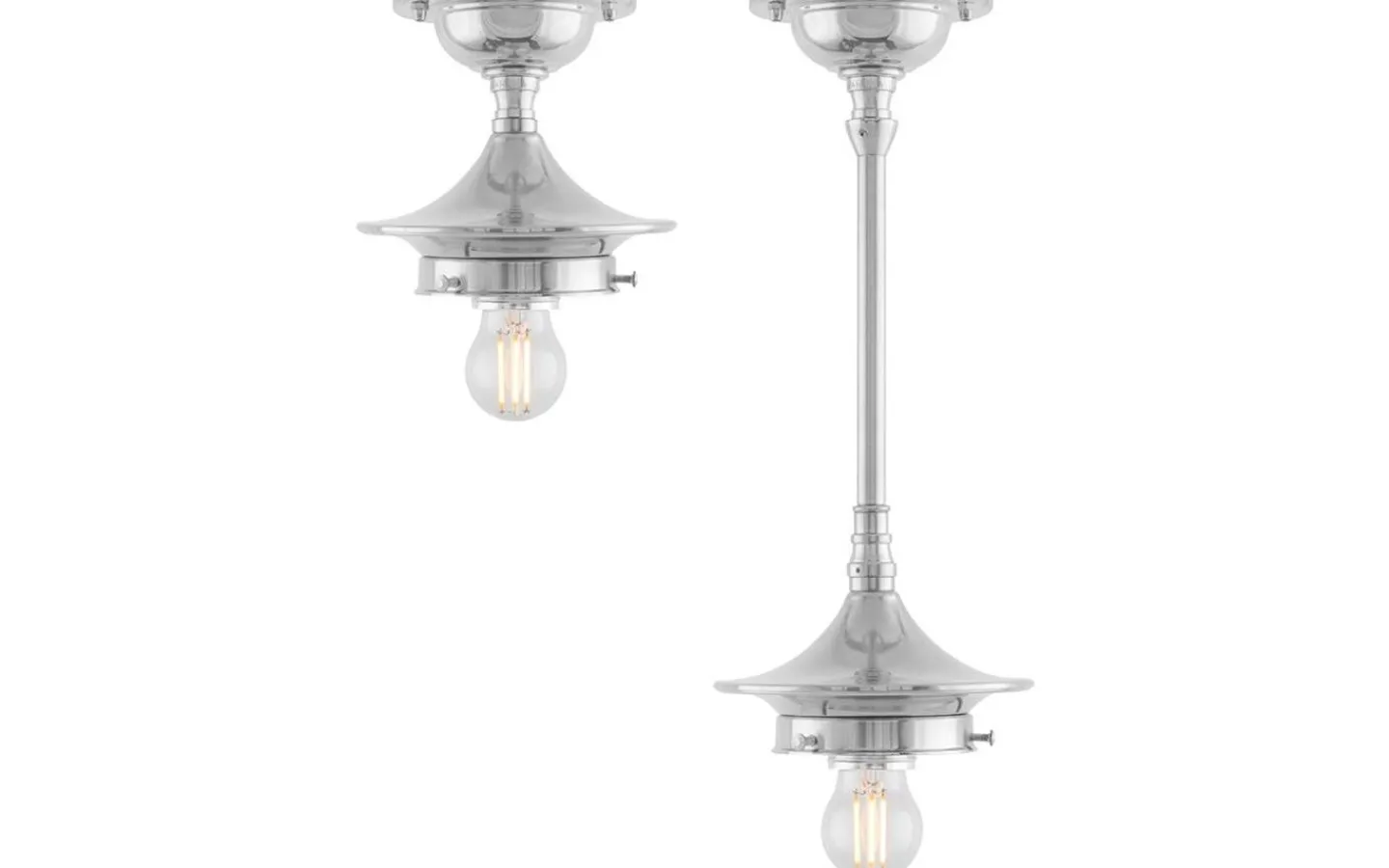 Badrumslampor Tak<Karlskrona Lampfabrik Dahlberg 80 - Förnicklad Badrum IP24